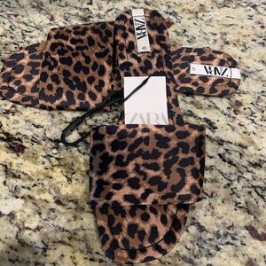 ZARA Brown Leopard Print Footwear NWT sz 41 or US 10